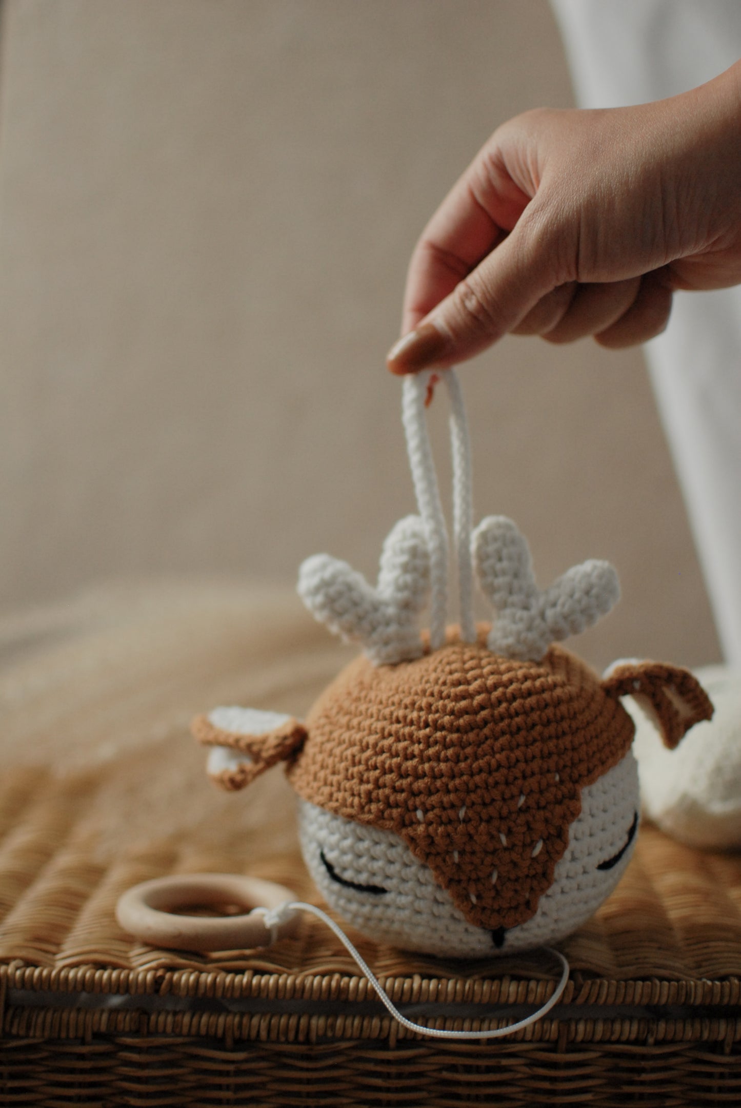 Crochet Deer Music Box