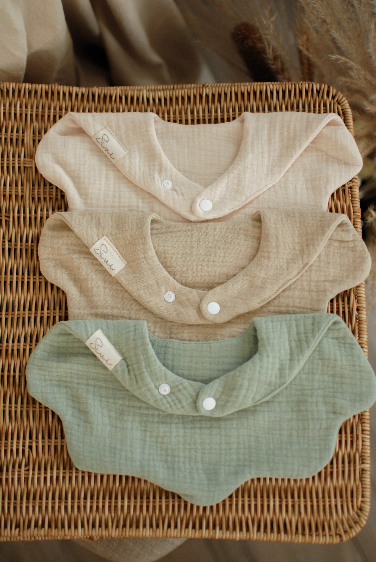 Cotton Petal Bibs - Forest