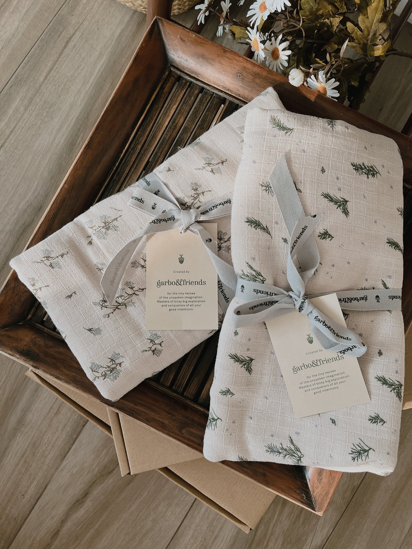 Muslin swaddle blanket - Rosemary